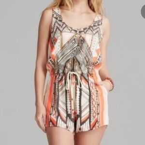 MINKPINK Mayan Tribal Print Romper Size S